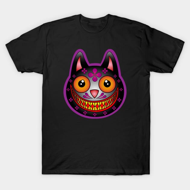 Lucky Cat Grill T-Shirt by OrneryDevilDesign